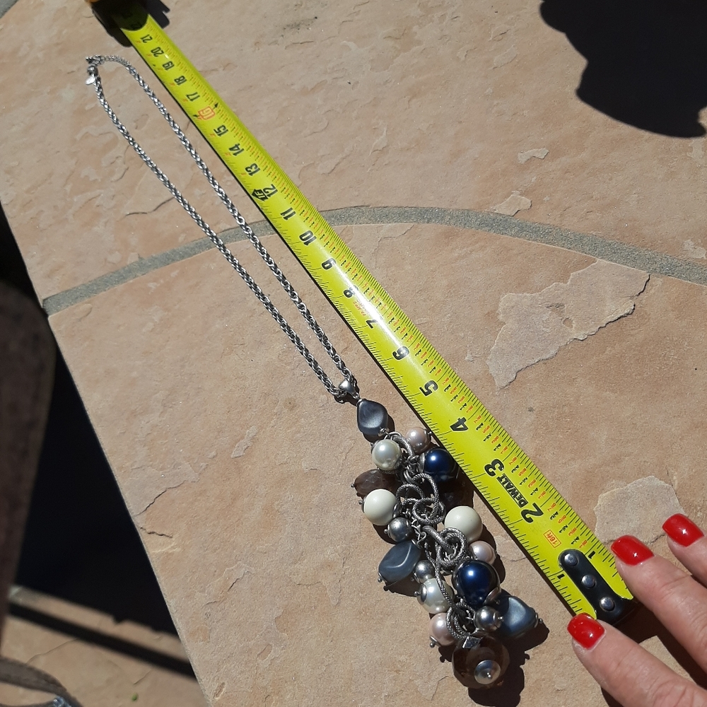Beautiful baubles, beautiful chain. Matte silver